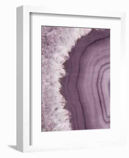 Agate Geode I Plum-Wild Apple Portfolio-Framed Art Print