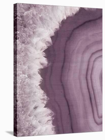 Agate Geode I Plum-Wild Apple Portfolio-Stretched Canvas