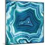 Agate in Aqua-Danielle Carson-Mounted Giclee Print