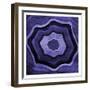 Agate rings Purple-Jace Grey-Framed Art Print