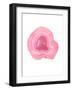 Agate Slice-Peach & Gold-Framed Art Print