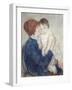 Agatha and Her Child, 1891-Mary Cassatt-Framed Premium Giclee Print