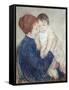 Agatha and Her Child, 1891-Mary Cassatt-Framed Stretched Canvas