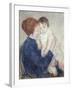 Agatha and Her Child, 1891-Mary Cassatt-Framed Giclee Print