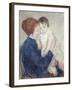 Agatha and Her Child, 1891-Mary Cassatt-Framed Giclee Print