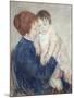 Agatha and Her Child, 1891-Mary Cassatt-Mounted Giclee Print