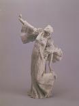 Three Art Nouveau Style Statuettes of Female Figures of Triumph-Agathon Leonard-Stretched Canvas