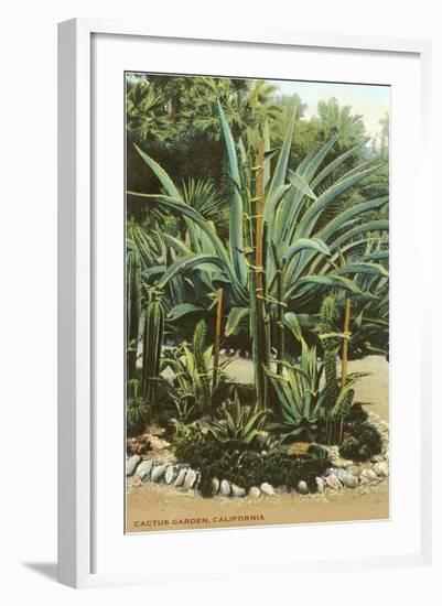 Agave and Cactus, Huntington Gardens-null-Framed Art Print