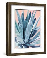 Agave with Coral-Alana Clumeck-Framed Art Print