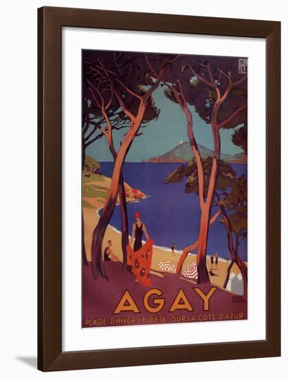 Agay-Roger Broders-Framed Art Print