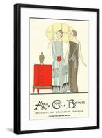 AGB French Fashion Illustration-null-Framed Art Print