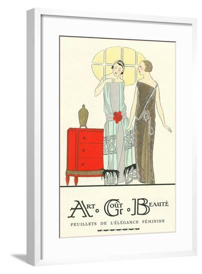 AGB French Fashion Illustration--Framed Art Print