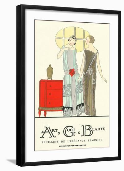 AGB French Fashion Illustration-null-Framed Art Print