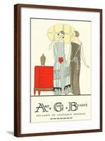 AGB French Fashion Illustration-null-Framed Art Print