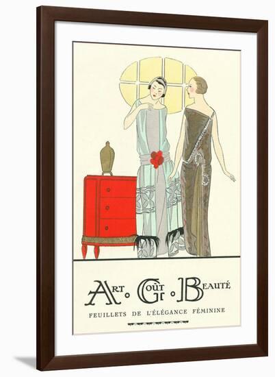 AGB French Fashion Illustration-null-Framed Art Print