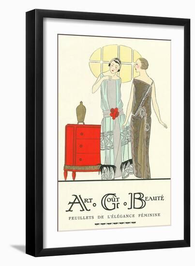 AGB French Fashion Illustration-null-Framed Art Print