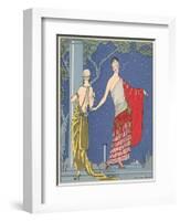 AGB French Fashion Illustration-null-Framed Art Print