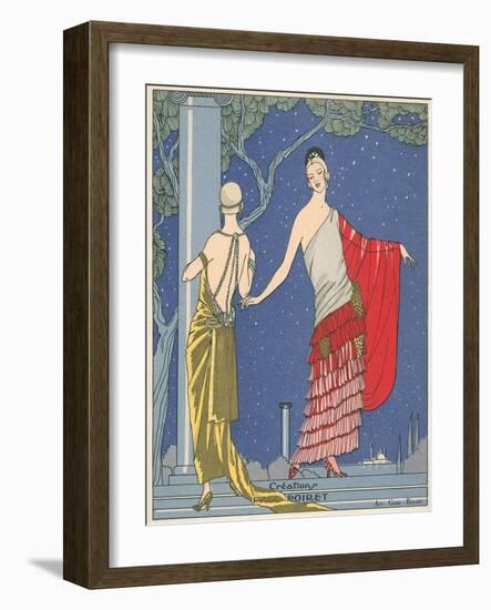 AGB French Fashion Illustration-null-Framed Art Print