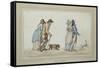 Age and Youth-Thomas Rowlandson-Framed Stretched Canvas