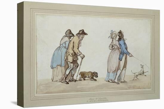 Age and Youth-Thomas Rowlandson-Stretched Canvas