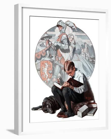 "Age of Romance", November 10,1923-Norman Rockwell-Framed Premium Giclee Print