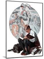 "Age of Romance", November 10,1923-Norman Rockwell-Mounted Giclee Print