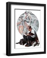 "Age of Romance", November 10,1923-Norman Rockwell-Framed Giclee Print