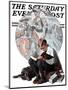 "Age of Romance" Saturday Evening Post Cover, November 10,1923-Norman Rockwell-Mounted Giclee Print