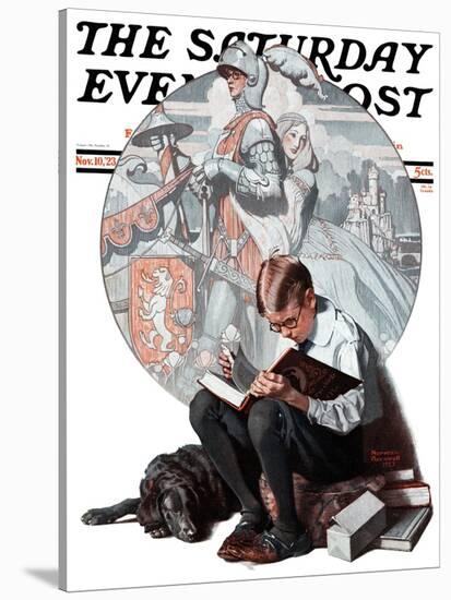 "Age of Romance" Saturday Evening Post Cover, November 10,1923-Norman Rockwell-Stretched Canvas