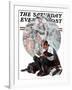 "Age of Romance" Saturday Evening Post Cover, November 10,1923-Norman Rockwell-Framed Giclee Print