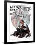 "Age of Romance" Saturday Evening Post Cover, November 10,1923-Norman Rockwell-Framed Giclee Print