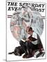 "Age of Romance" Saturday Evening Post Cover, November 10,1923-Norman Rockwell-Mounted Giclee Print