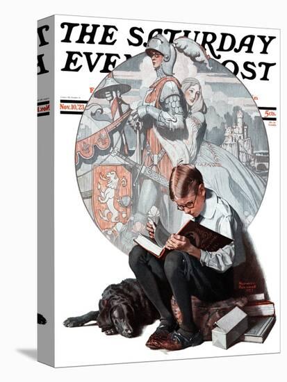 "Age of Romance" Saturday Evening Post Cover, November 10,1923-Norman Rockwell-Stretched Canvas