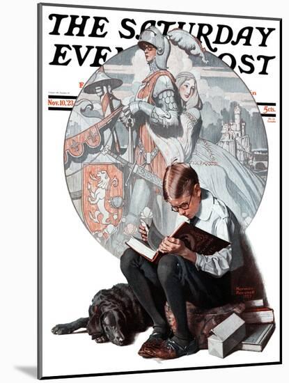 "Age of Romance" Saturday Evening Post Cover, November 10,1923-Norman Rockwell-Mounted Giclee Print