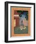 Aged Ascetic Seated on a Tiger Skin Outside a Building, from the Large Clive Album, circa 1670-null-Framed Giclee Print