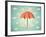 Aged Card with Umbrella-Swill Klitch-Framed Art Print