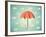 Aged Card with Umbrella-Swill Klitch-Framed Art Print