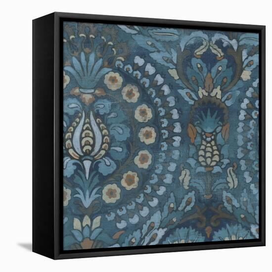 Aged Indigo II-June Erica Vess-Framed Stretched Canvas