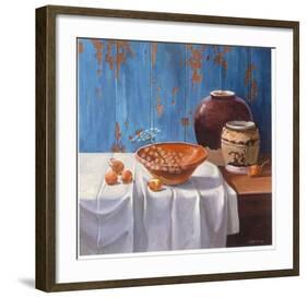 Aged Pots with Onions-Karin Valk-Framed Art Print