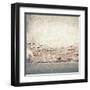 Aged Street Wall Background, Texture-donatas1205-Framed Art Print