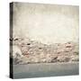 Aged Street Wall Background, Texture-donatas1205-Stretched Canvas