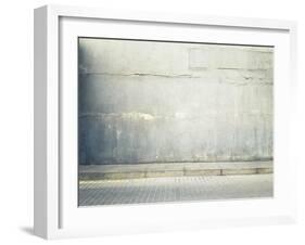 Aged Street Wall Background, Texture-donatas1205-Framed Art Print