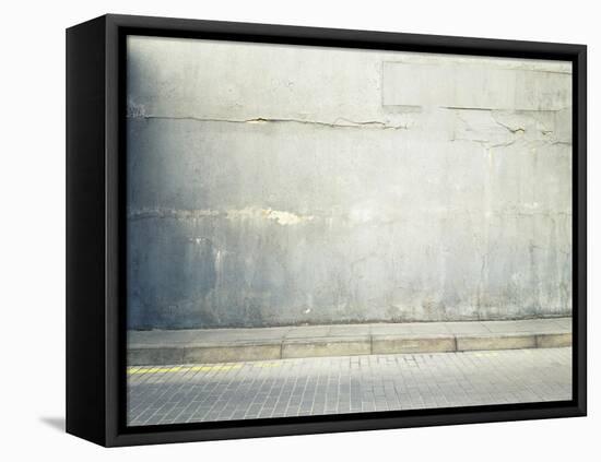 Aged Street Wall Background, Texture-donatas1205-Framed Stretched Canvas