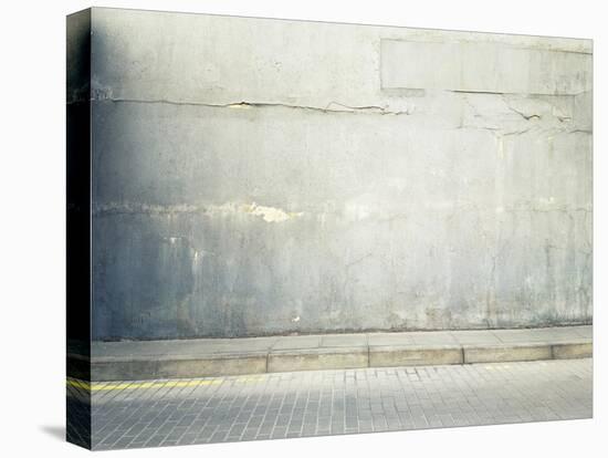 Aged Street Wall Background, Texture-donatas1205-Stretched Canvas