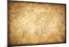 Aged Treasure Map Background-null-Mounted Poster