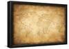 Aged Treasure Map Background-null-Framed Poster