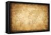 Aged Treasure Map Background-Andrey_Kuzmin-Framed Stretched Canvas