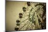 Aged Vintage Photo of Carnival Ferris Wheel with Toned F/X-Kuzma-Mounted Photographic Print