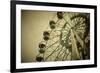 Aged Vintage Photo of Carnival Ferris Wheel with Toned F/X-Kuzma-Framed Photographic Print