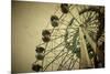 Aged Vintage Photo of Carnival Ferris Wheel with Toned F/X-Kuzma-Mounted Photographic Print